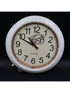 Barqs Root Beer Retro‎ Quartz Wall Clock 16" White Frame Vintage Inspired Tested